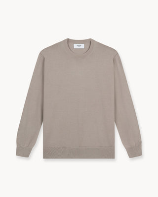 Suéter de Lana Merino en Color Taupe