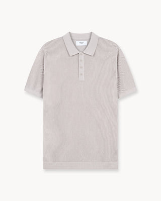 Camiseta Polo de Malla (Tono Gris)
