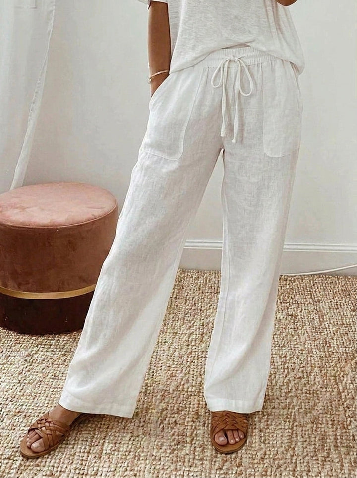 Inés | Pantalón Amplio de Tela Suave
