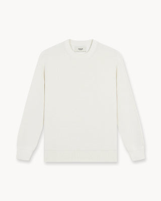 Suéter de Punto con Textura (Blanco Roto)