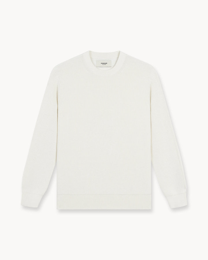 Suéter de Punto con Textura (Blanco Roto)