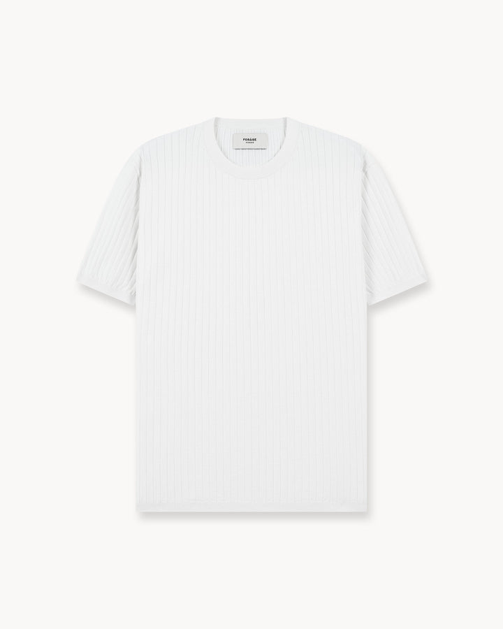 Camiseta de Punto Oversize (Blanco Roto)