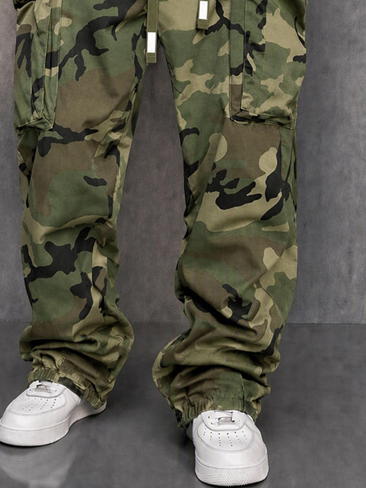 Pantalones Cargo de Camuflaje Estilo Calle Utility