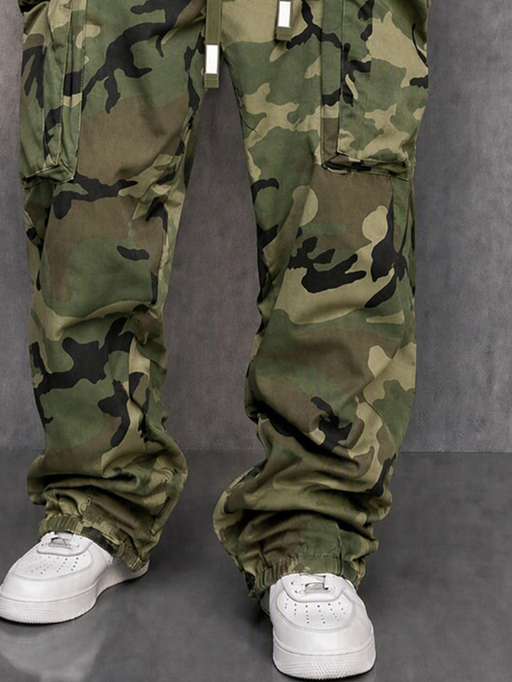 Pantalones Cargo de Camuflaje Estilo Calle Utility