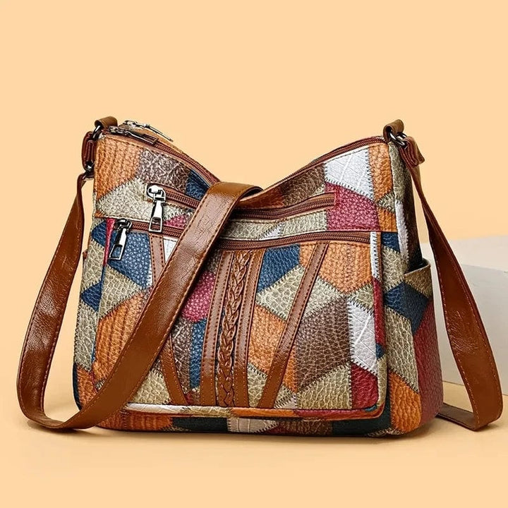 Solara | Bolso de cuero con diseño de mosaico