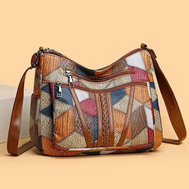 Solara | Bolso de cuero con diseño de mosaico