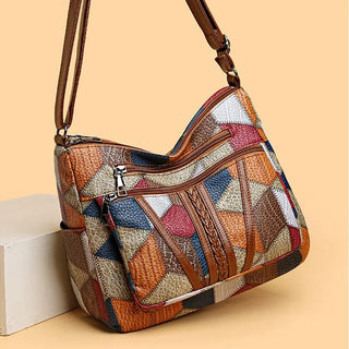 Solara | Bolso de cuero con diseño de mosaico