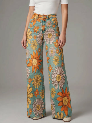 Palazzo Pants with Floral Print