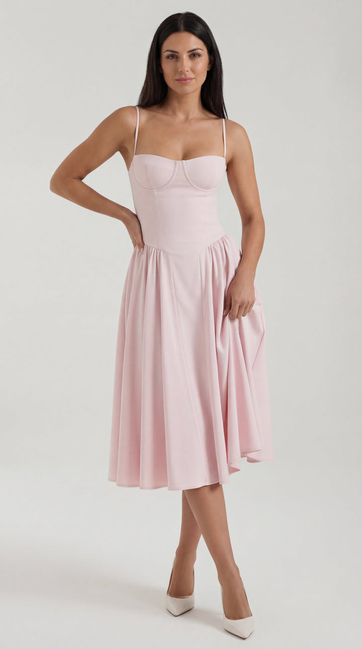Corsé Odette - Vestido Midi Elegante