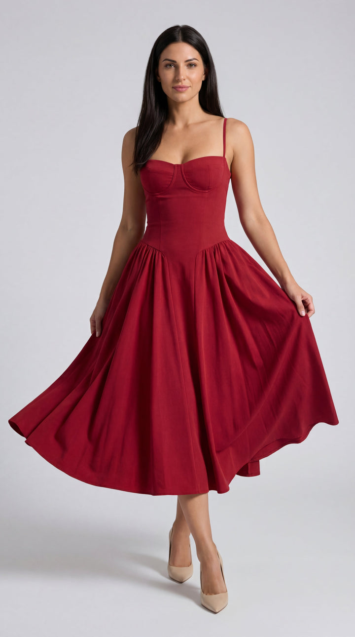 Corsé Odette - Vestido Midi Elegante
