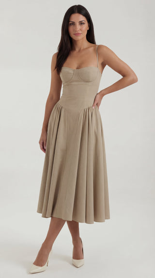 Corsé Odette - Vestido Midi Elegante