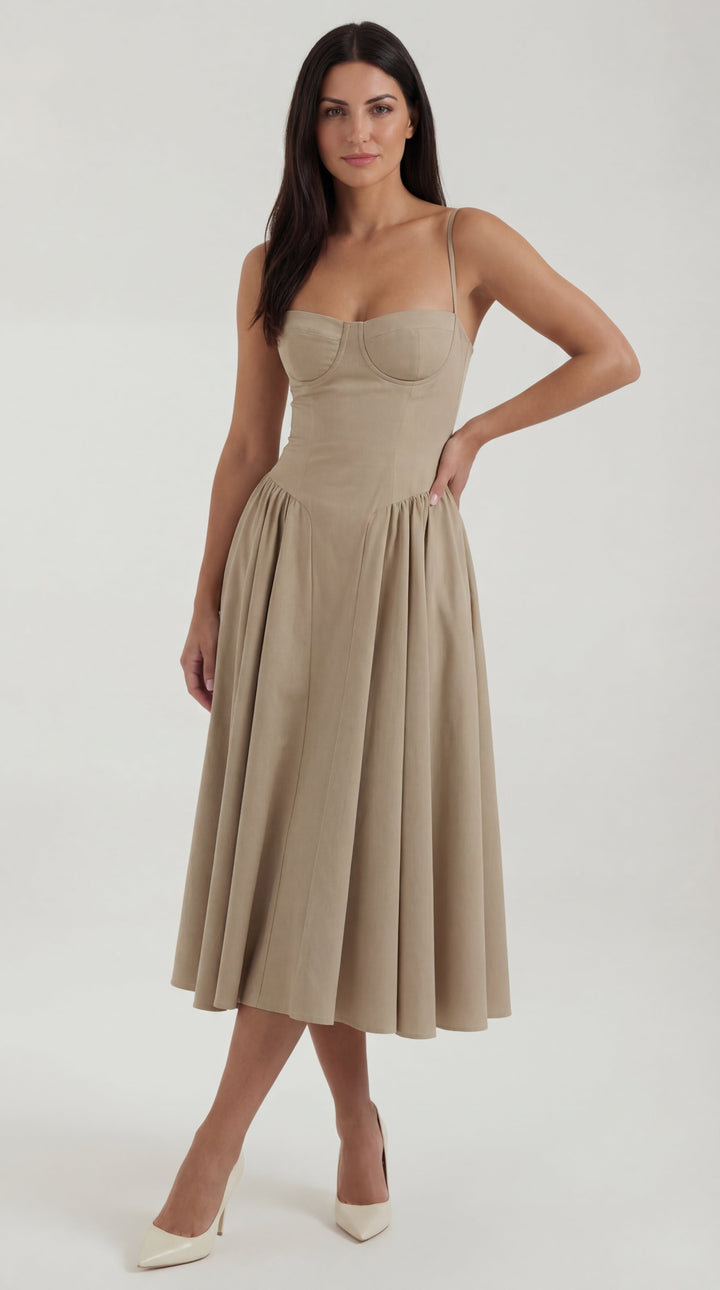 Corsé Odette - Vestido Midi Elegante