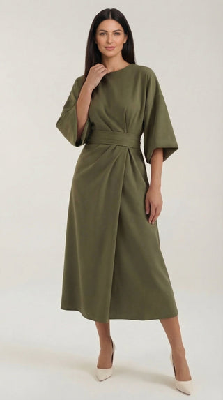 Vestido largo Ana con cinturón