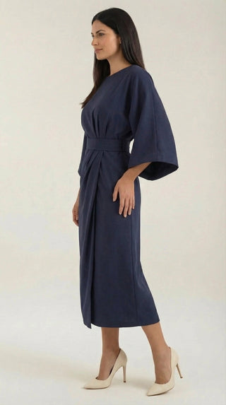 Vestido largo Ana con cinturón
