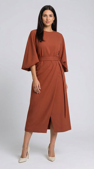 Vestido largo Ana con cinturón