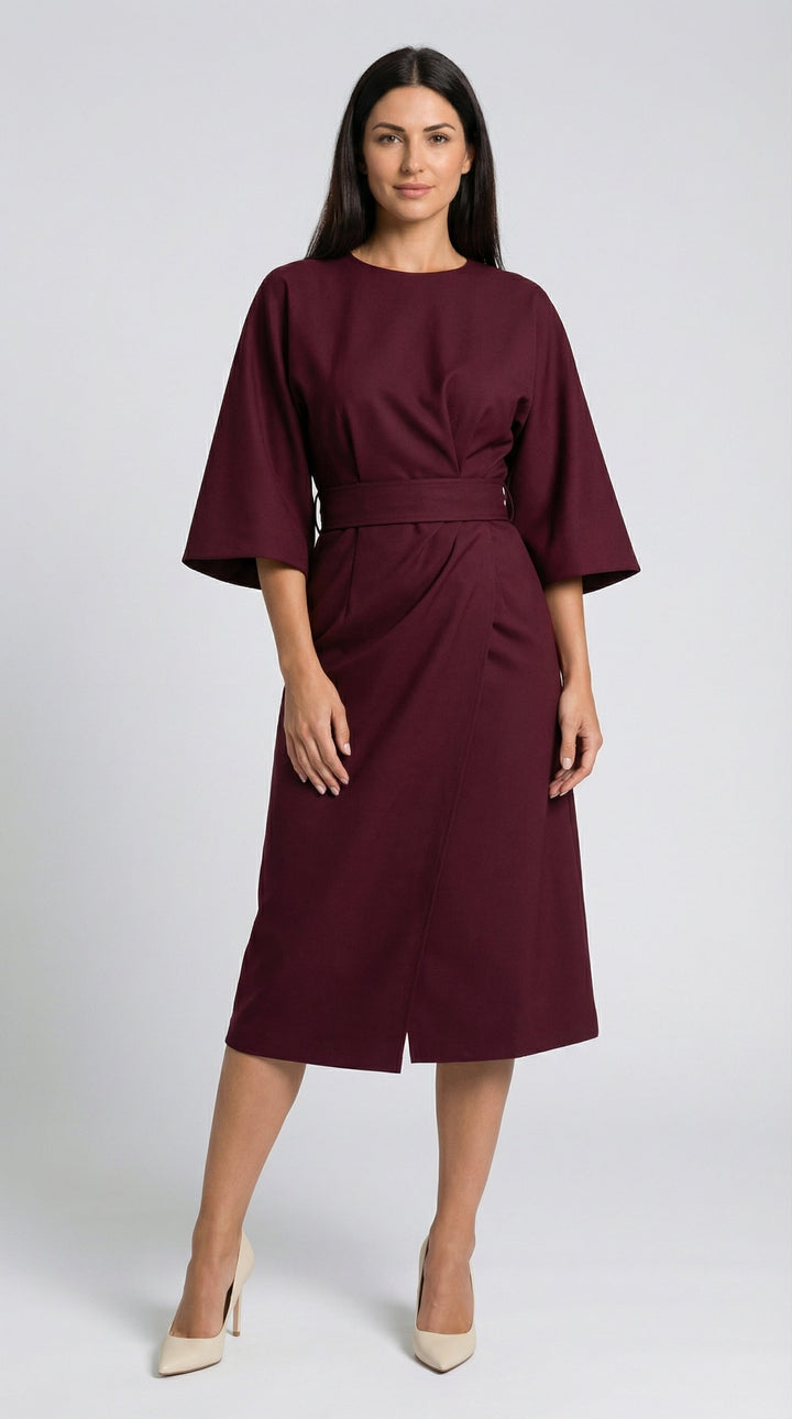 Vestido largo Ana con cinturón