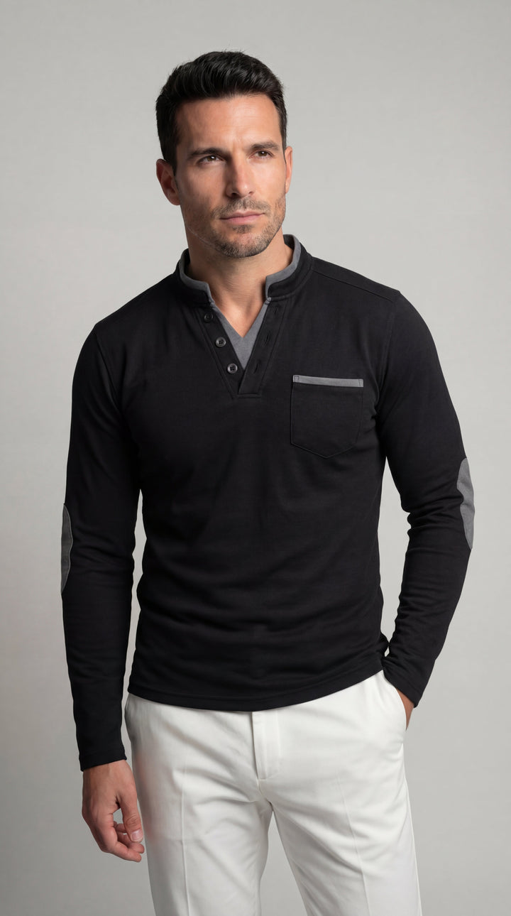 Louis | Camiseta de manga larga con escote en V