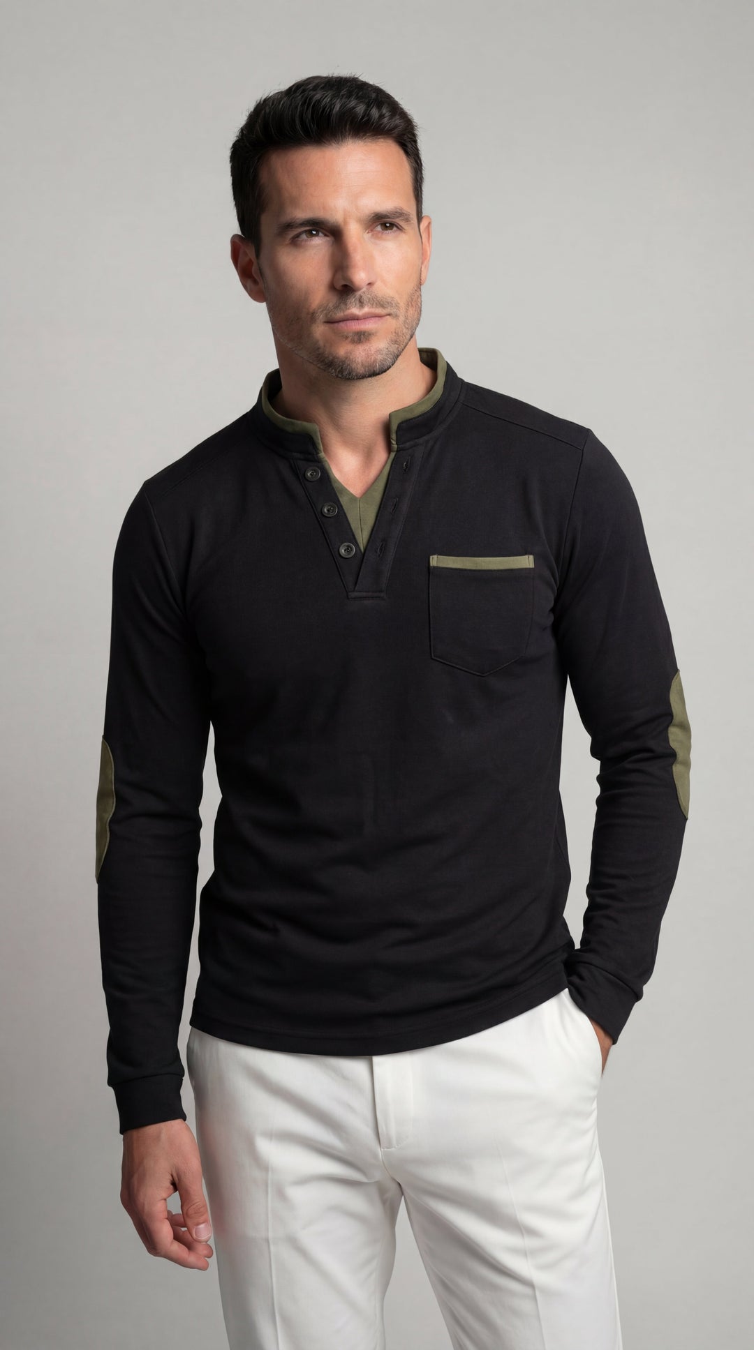 Louis | Camiseta de manga larga con escote en V