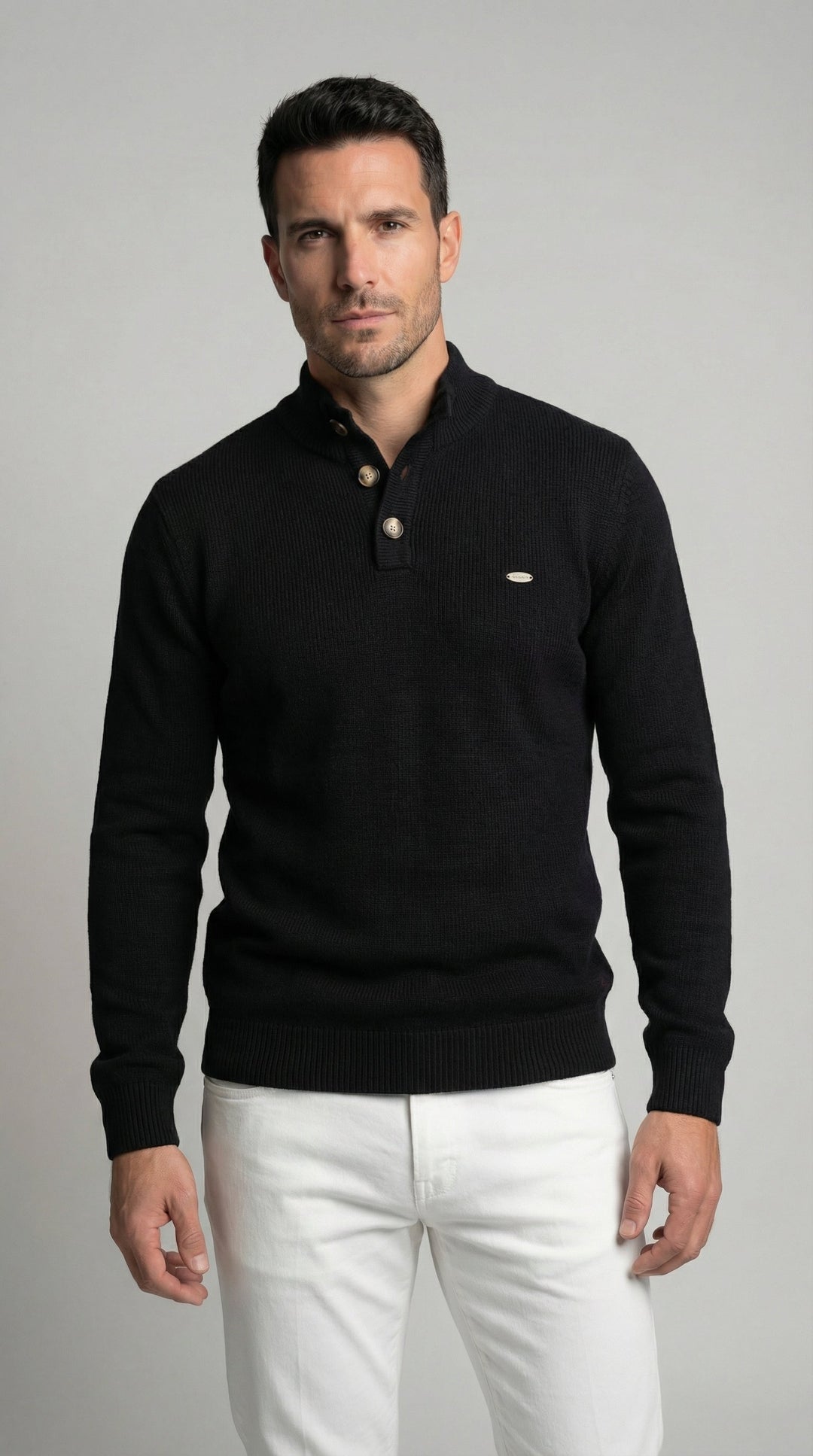Javier | Jersey con Botones Elegantes