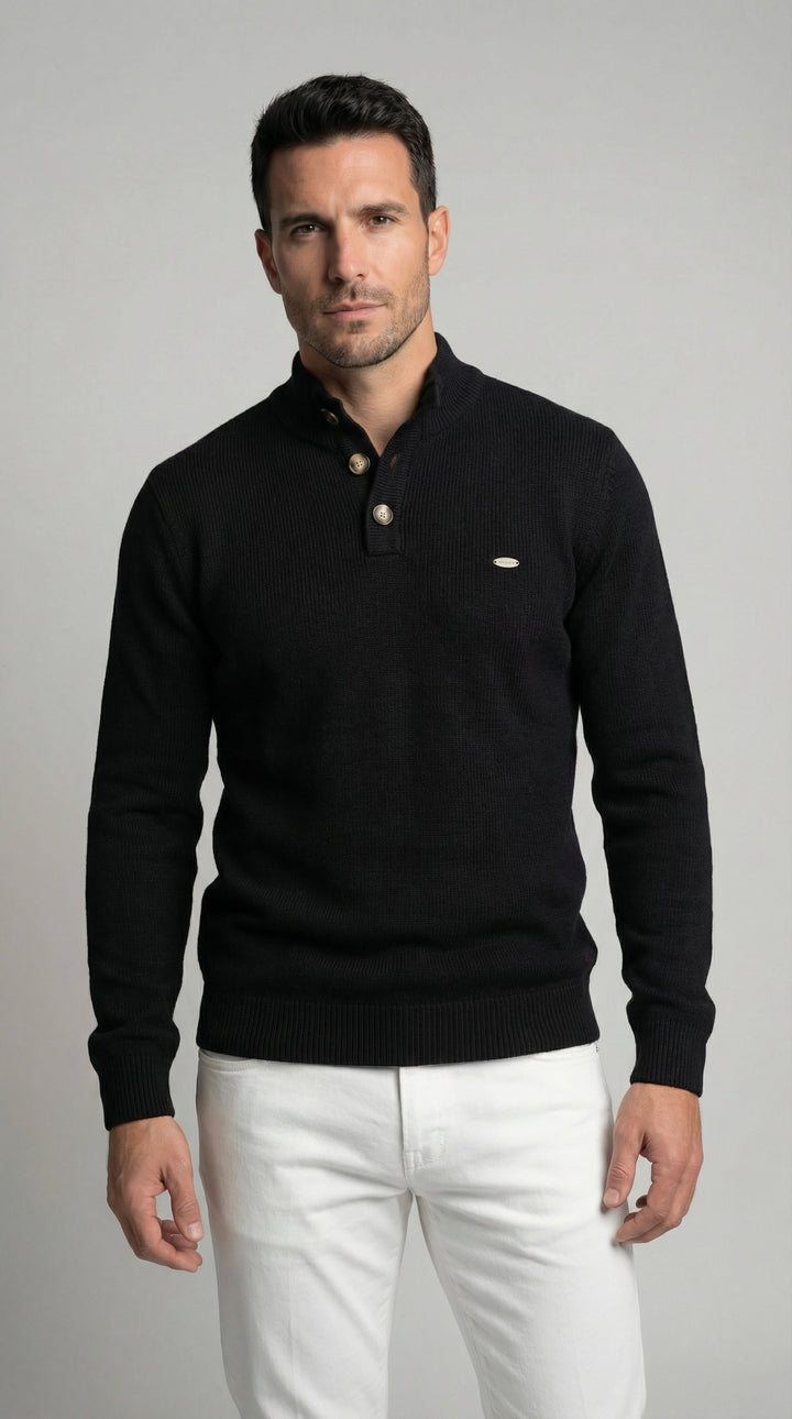 Javier | Jersey con Botones Elegantes