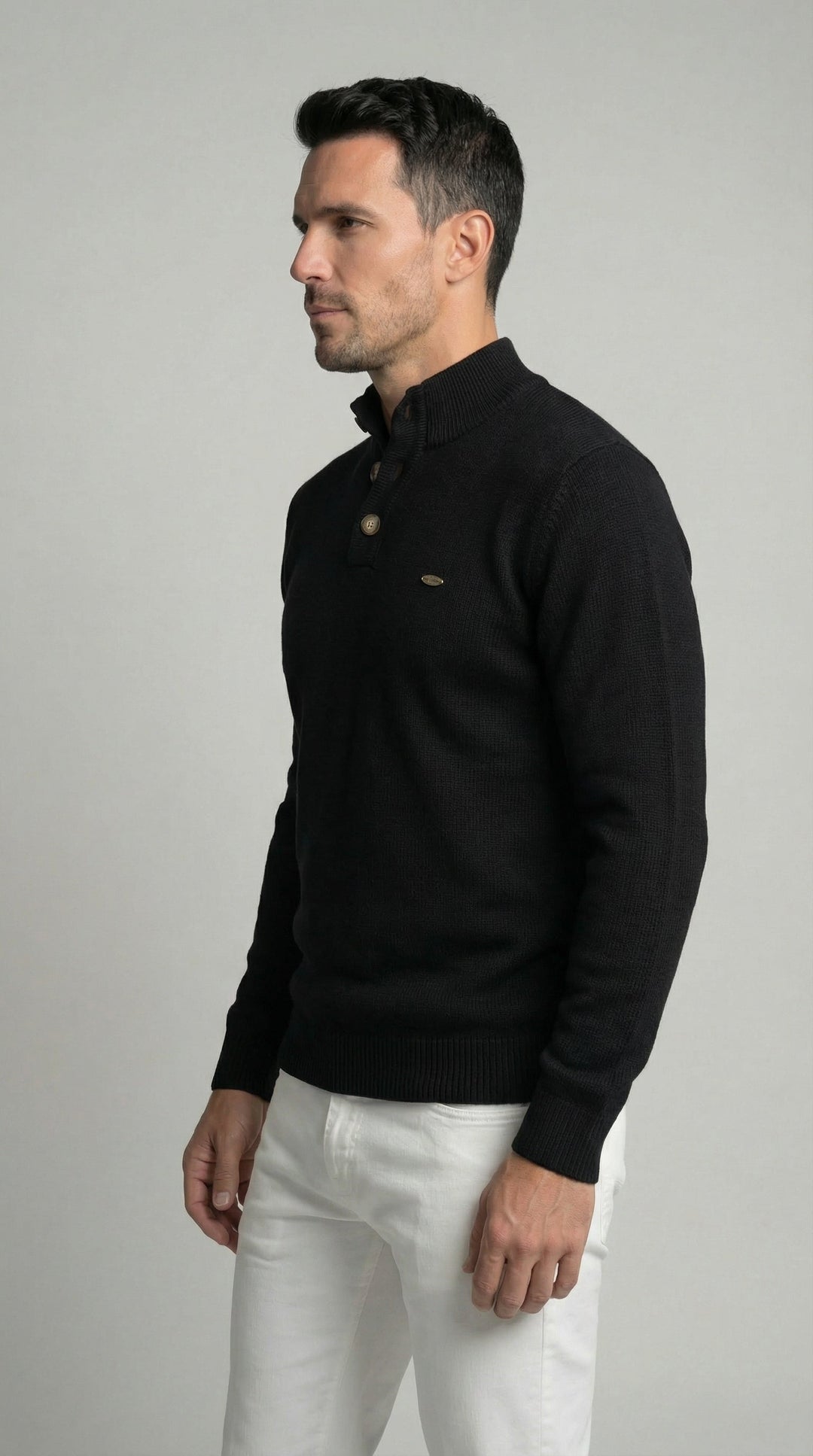 Javier | Jersey con Botones Elegantes