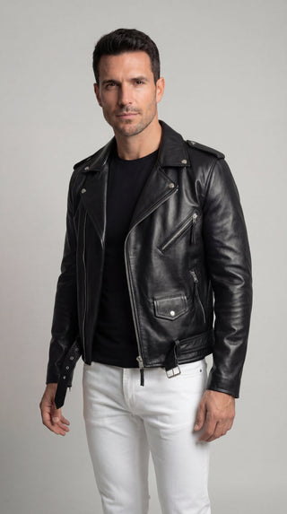 Austin | Chaqueta bomber de cuero
