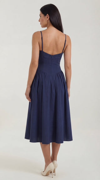 Corset-Style Midi Dress Odette