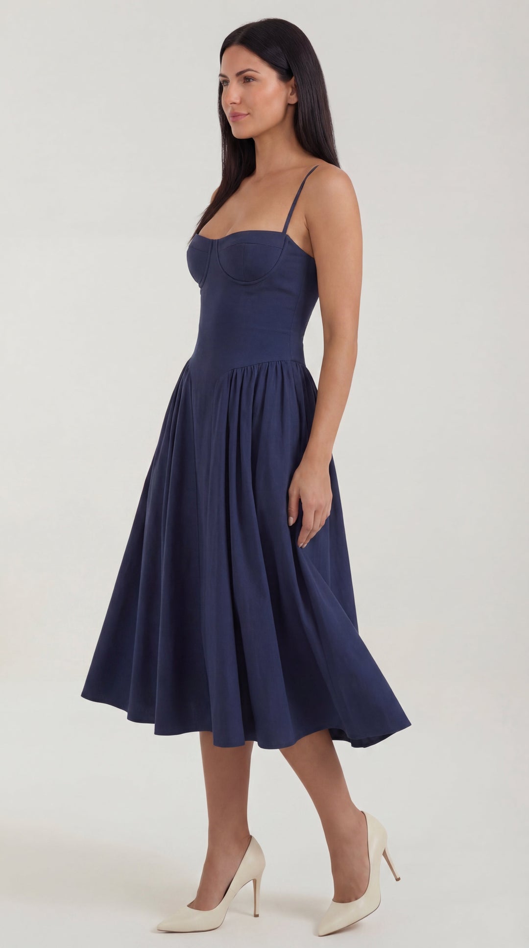 Corset-Style Midi Dress Odette