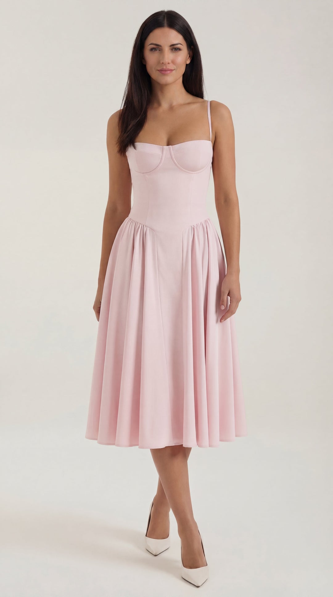 Corset-Style Midi Dress Odette
