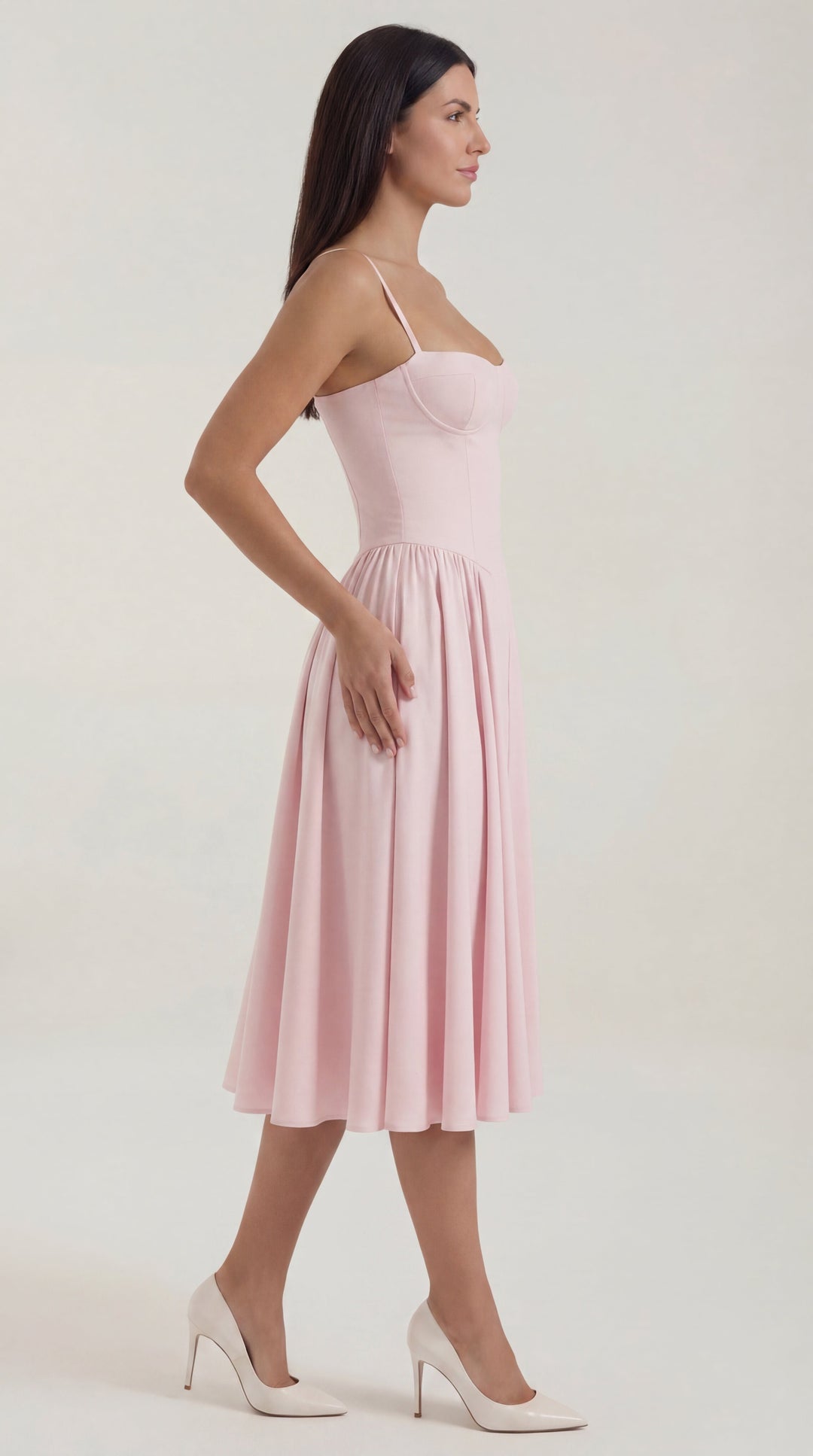 Corset-Style Midi Dress Odette
