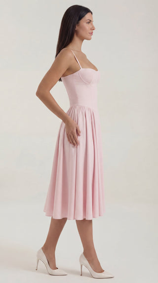 Corset-Style Midi Dress Odette
