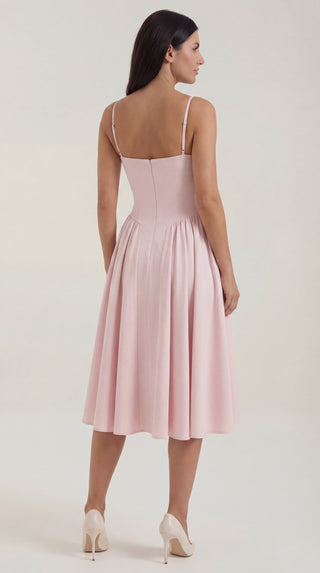 Corset-Style Midi Dress Odette