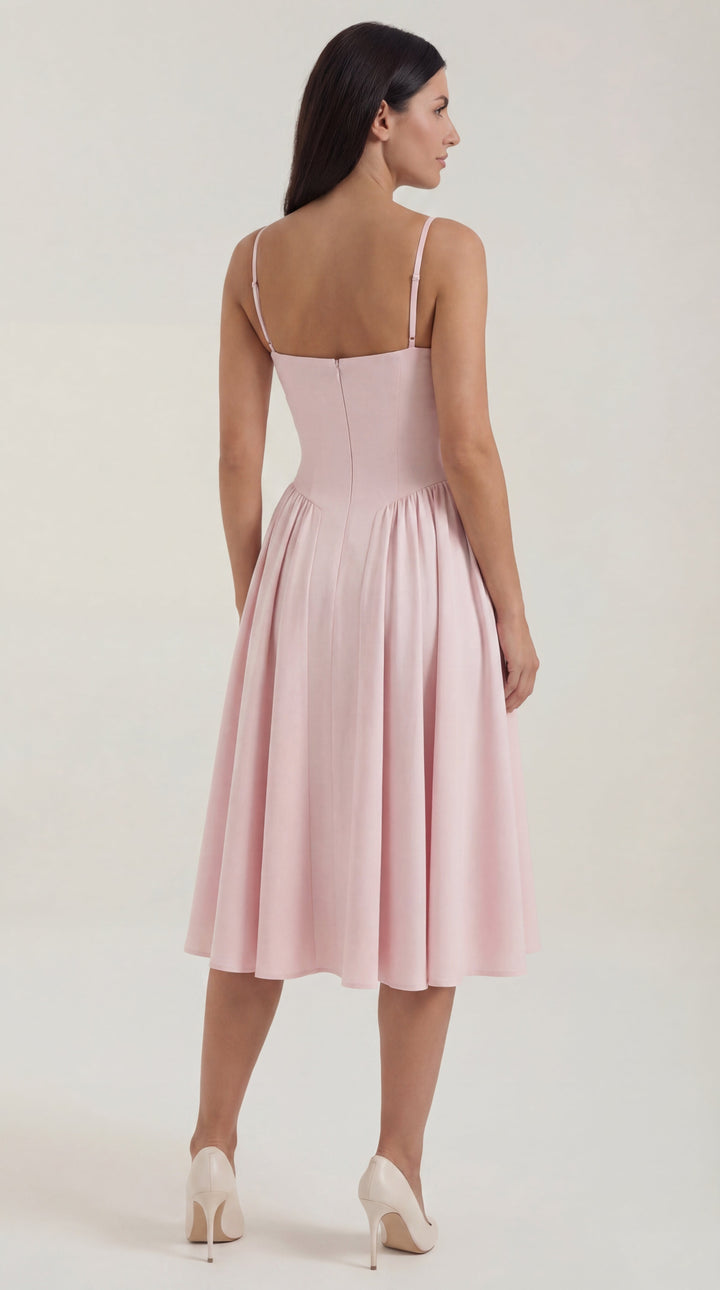 Corset-Style Midi Dress Odette