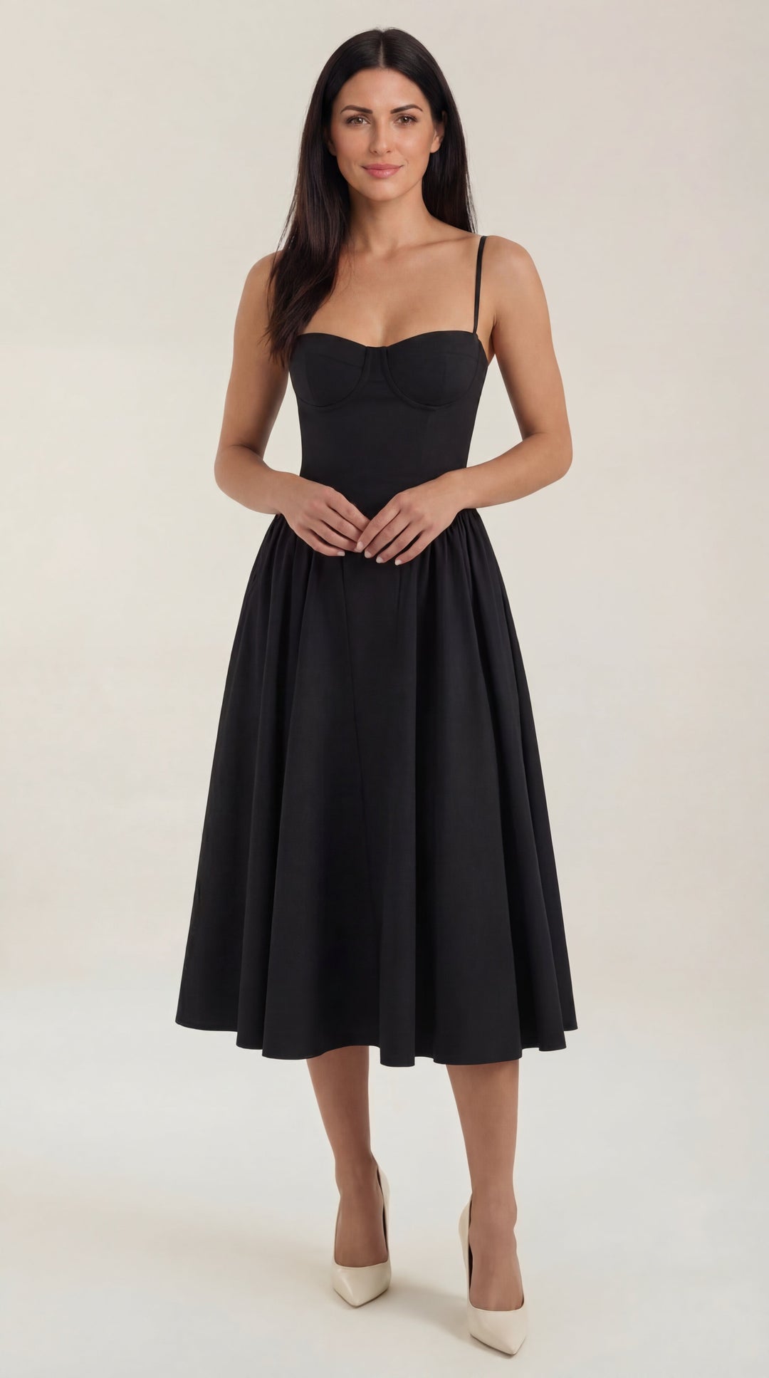 Corset-Style Midi Dress Odette