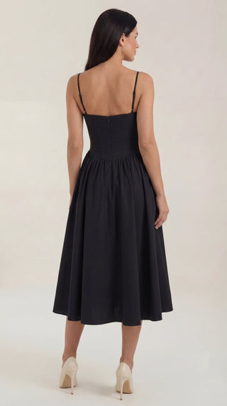 Corset-Style Midi Dress Odette