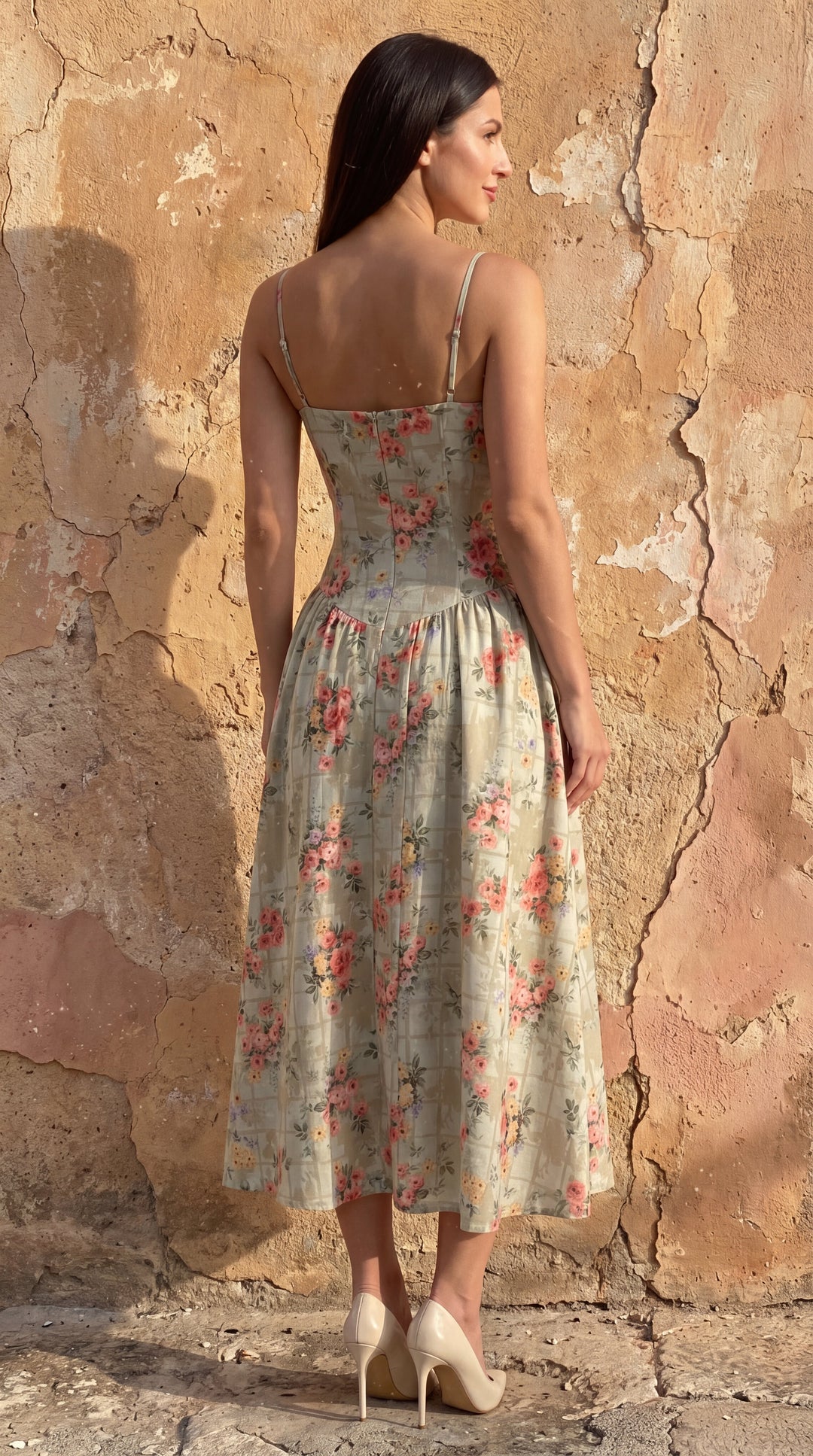 Corset-Style Midi Dress Odette