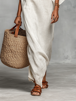 Marta | Maxi vestido con hombros al descubierto
