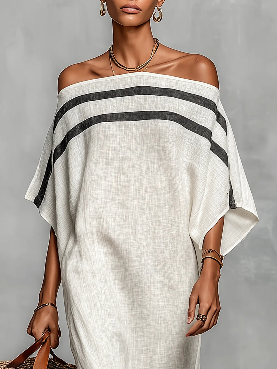 Marta | Maxi vestido con hombros al descubierto