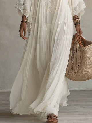 Carla | Vestido Chic con Mangas de Murciélago