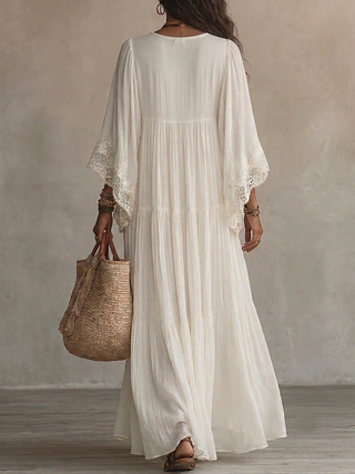Carla | Vestido Chic con Mangas de Murciélago