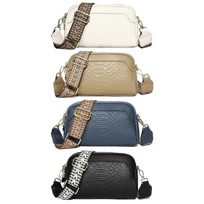 Paola | Bolso de Cuero Estilo Reptil