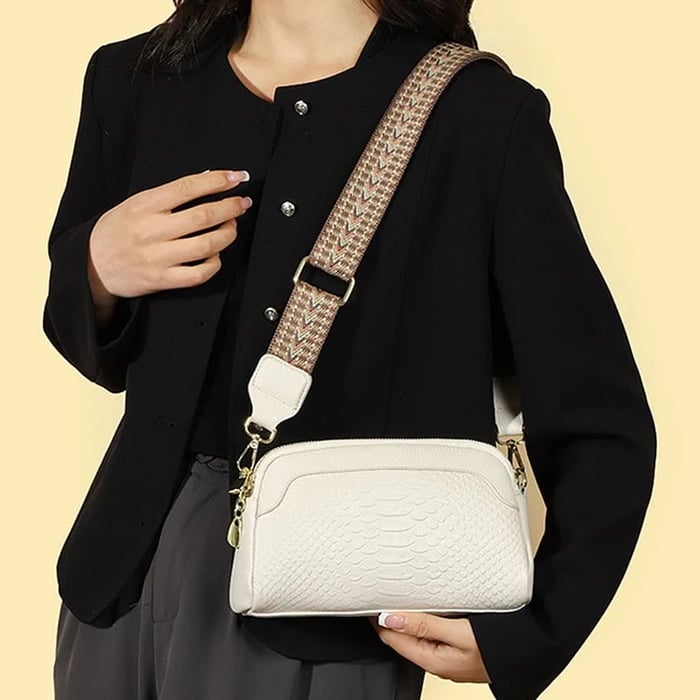 Paola | Bolso de Cuero Estilo Reptil