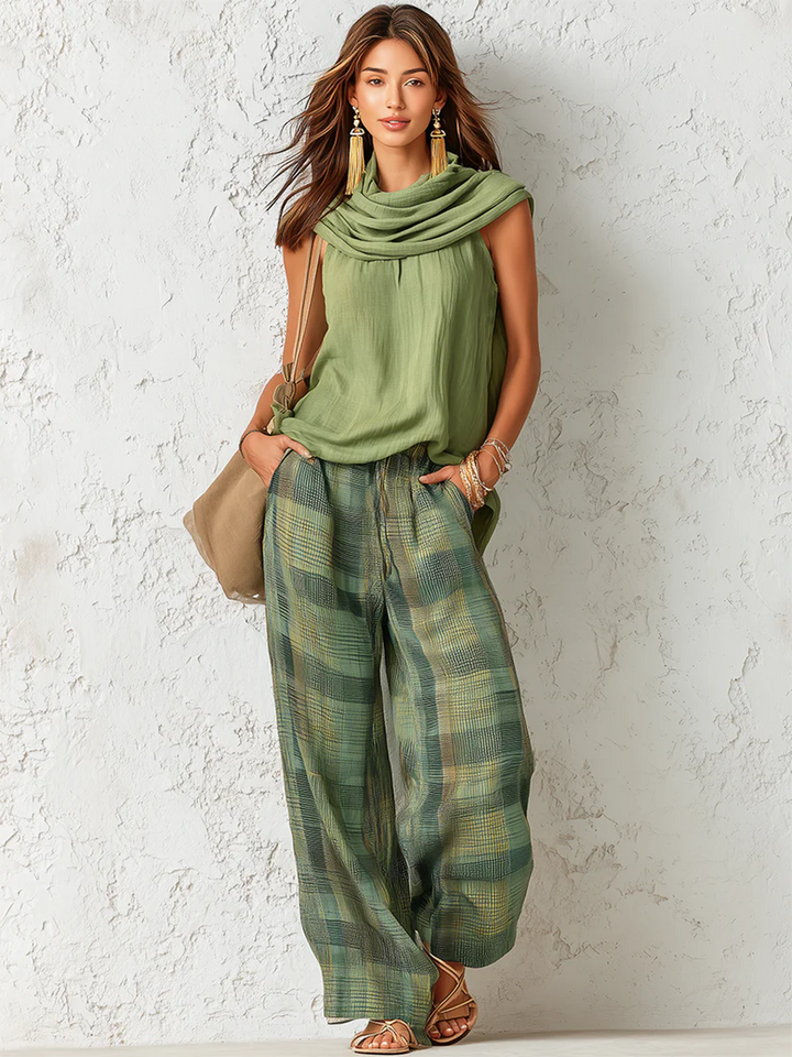 Adriana | Elegante Conjunto de Pantalón Amplio