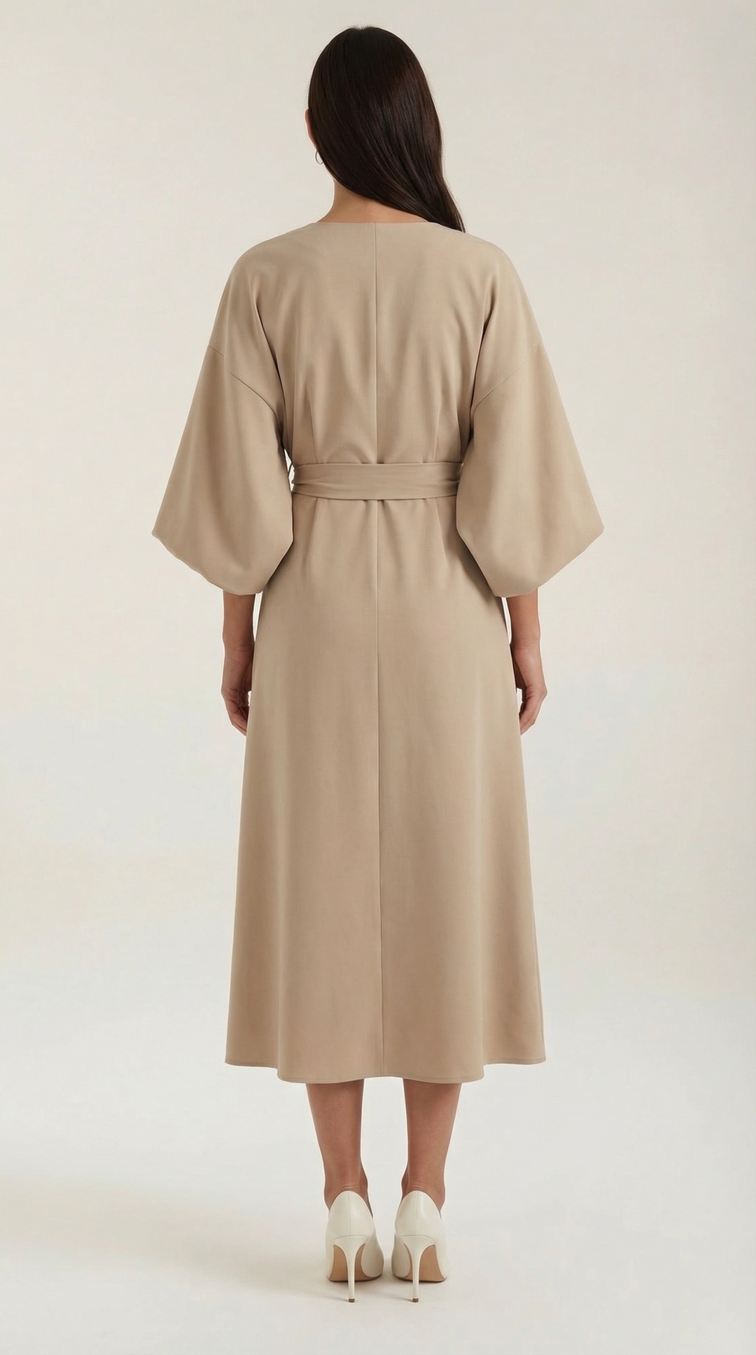 Vestido largo Ana con cinturón