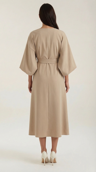 Vestido largo Ana con cinturón