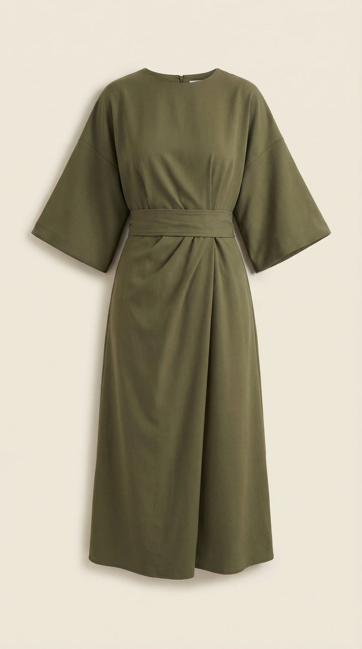 Vestido largo Ana con cinturón