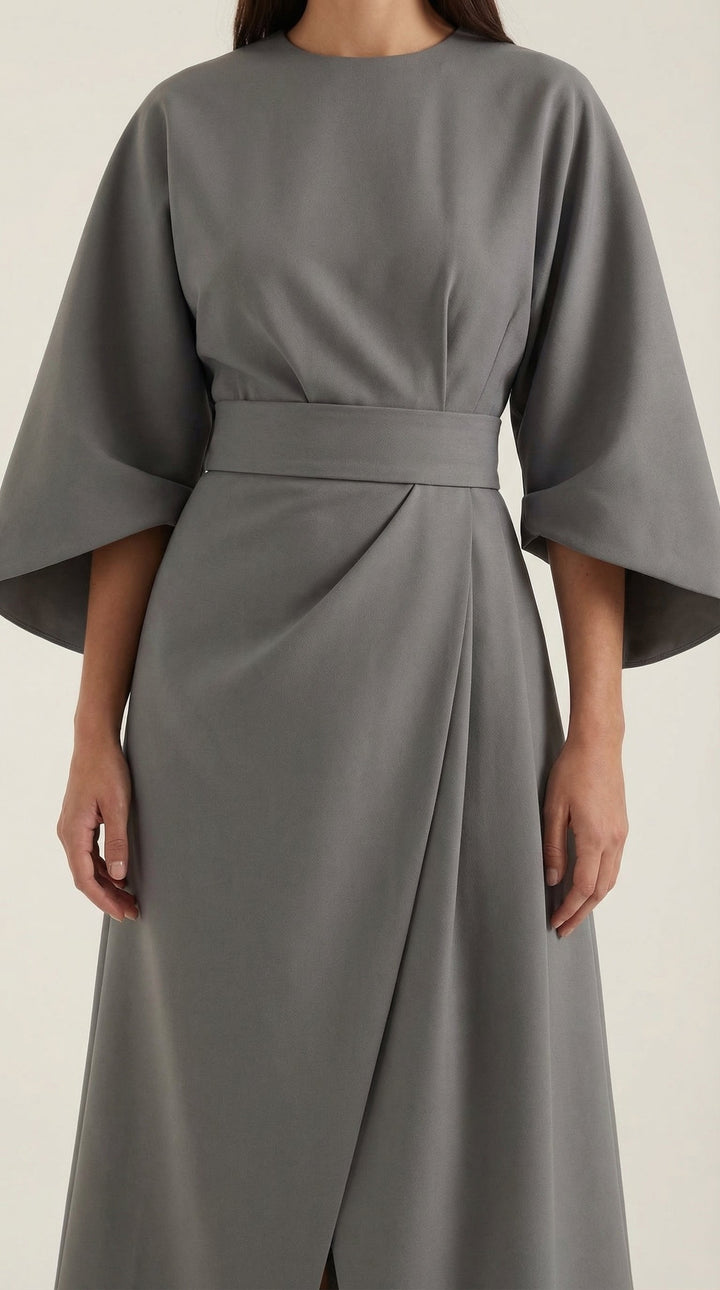 Vestido largo Ana con cinturón