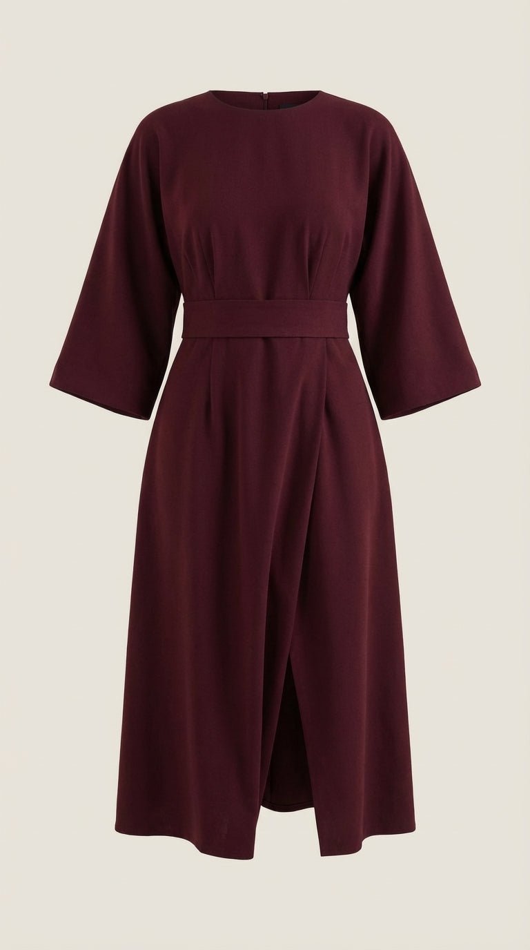 Vestido largo Ana con cinturón