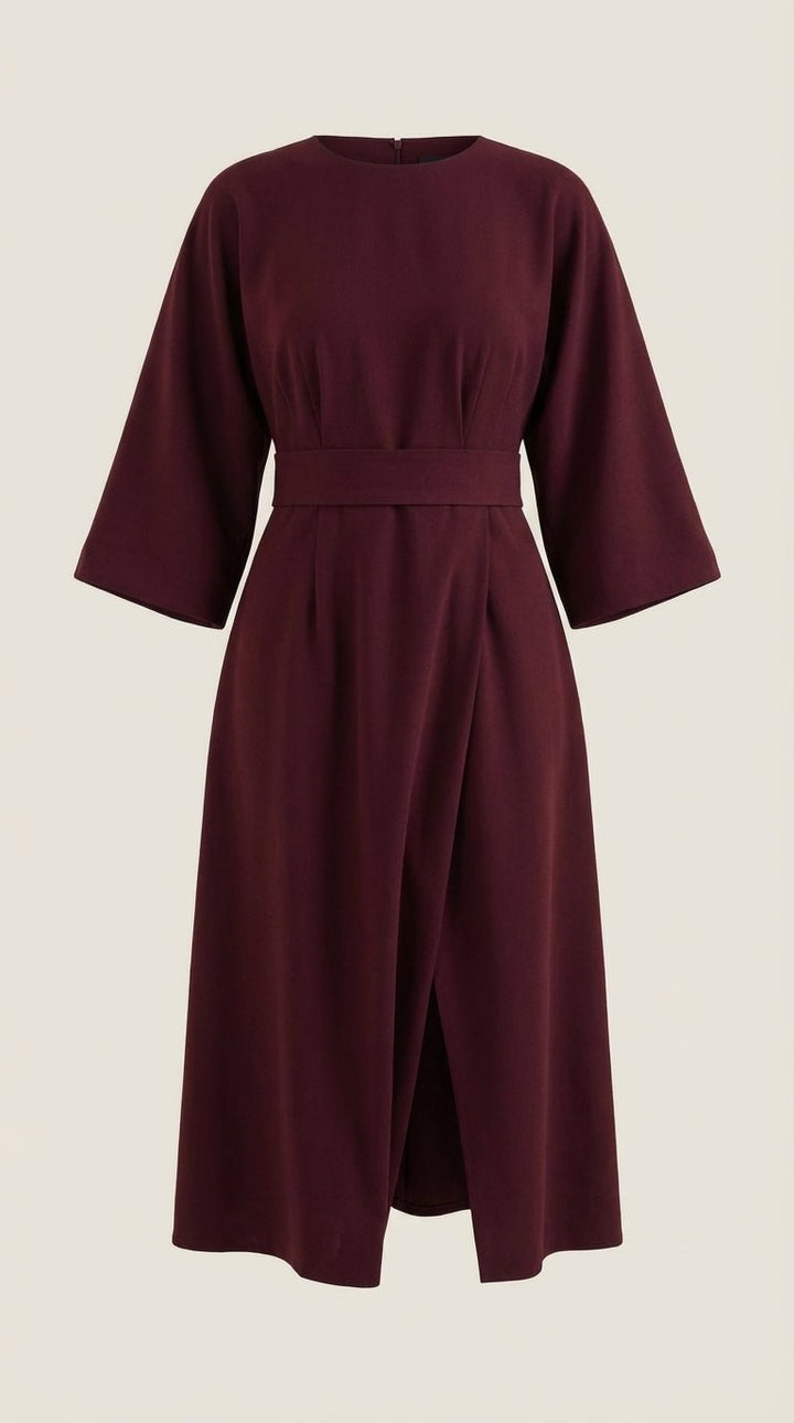 Vestido largo Ana con cinturón