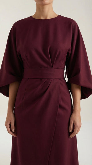 Vestido largo Ana con cinturón